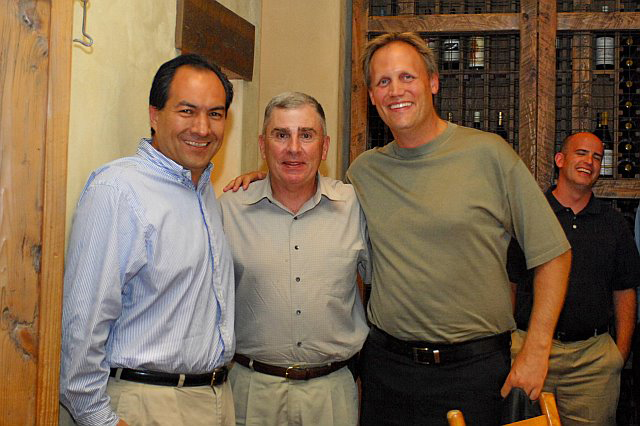 Jose  Gonzalez (Vice President of Sales, Plantronics), General John Abizaid and Boris Seibert (Director of Sales Western Region, Plantronics)